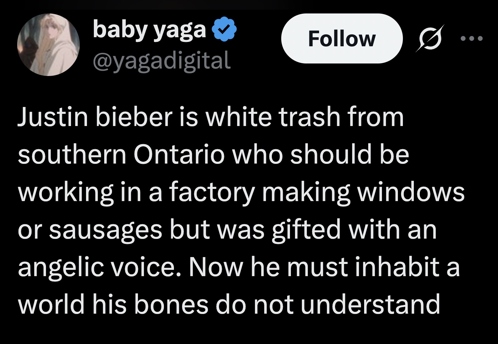 We're too hard on him